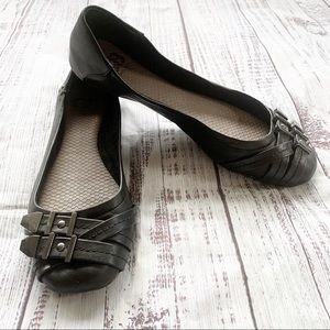 Gianni Bini Double Buckle Ballet Flats